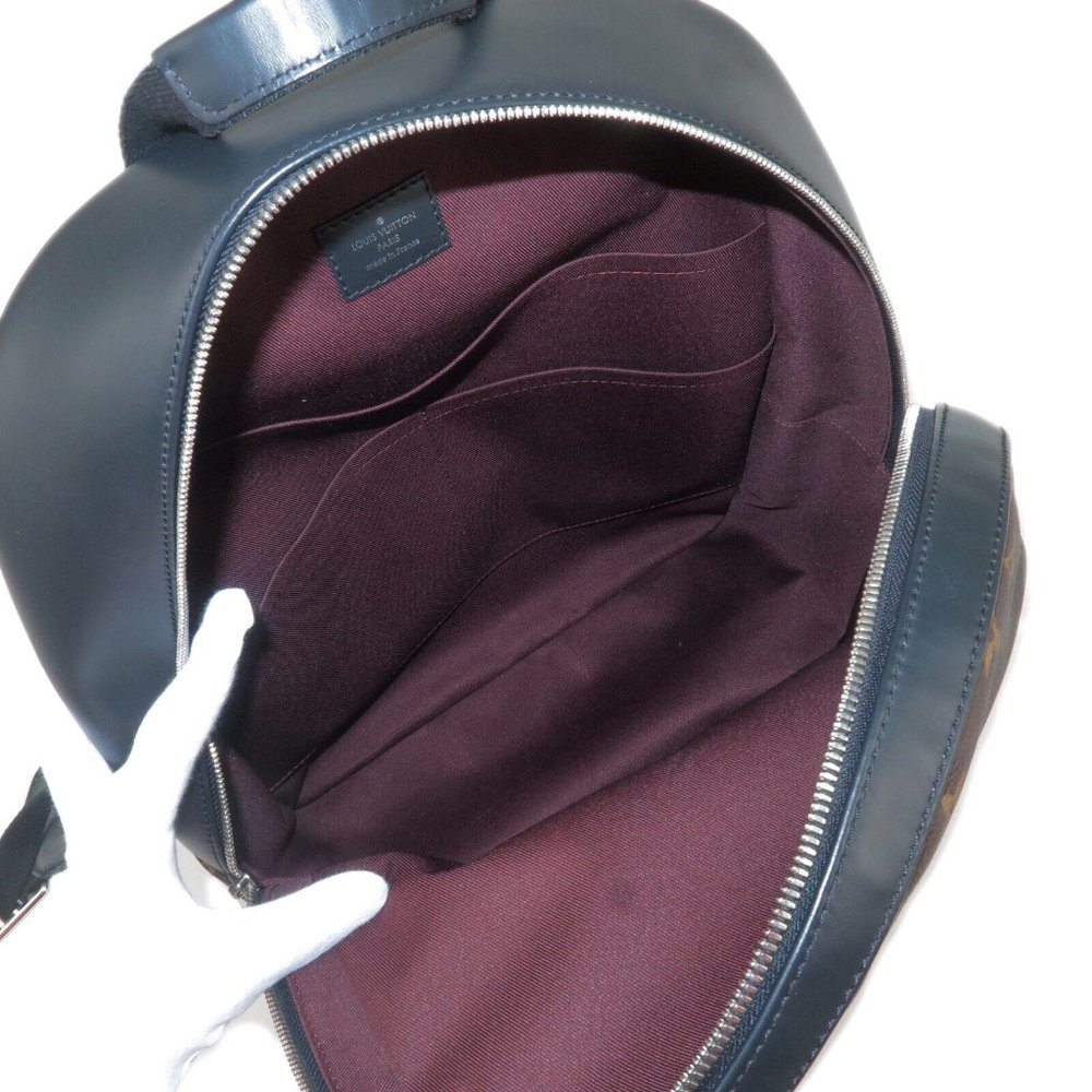 Macassar Josh Monogram Canvas Backpack - Picture 9 of 10